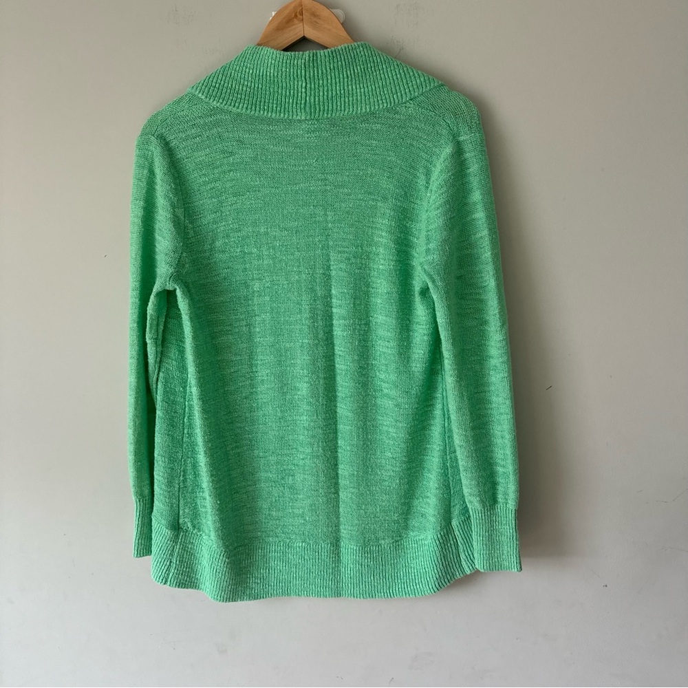 Lilly Pulitzer Seafoam Green Open-Front Cardigan - Picture 9 of 9